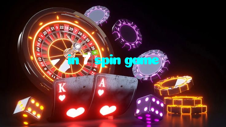 in 7 spin game casino presented on mobile device in Pakistan with slots and live games